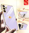 Etui do Samsung Galaxy A54 5G, Electro heart, fioletowe + 2x Szkło 9H