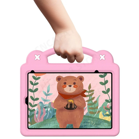 Etui do iPad mini 8.3" 2021 (6 gen.) / iPad mini 8.3" 2024 (7 gen.), Cute Patterns, z podstawką, różowe