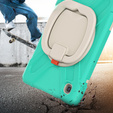 Etui dla dzieci do Samsung Galaxy Tab A7 Lite 8.7 T220/T225, Pancerne, dziecięce, Zielone / Szare