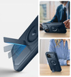 Etui pancerne do iPhone 12 / iPhone 12 Pro, Dexnor CamProtect MagSafe, granatowe (Dwie ramki)