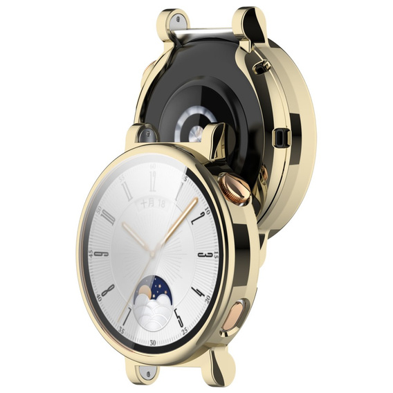 2w1 Etui z Osłoną na ekran do Huawei Watch GT 4 41mm, Złote