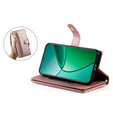 Etui z klapką do Realme 14 Pro 5G, Wallet Zipper Pocket, różowe
