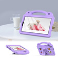 Etui do Samsung Galaxy Tab A7 Lite 8.7 T220/T225, Cute Patterns, z podstawką, Fioletowe