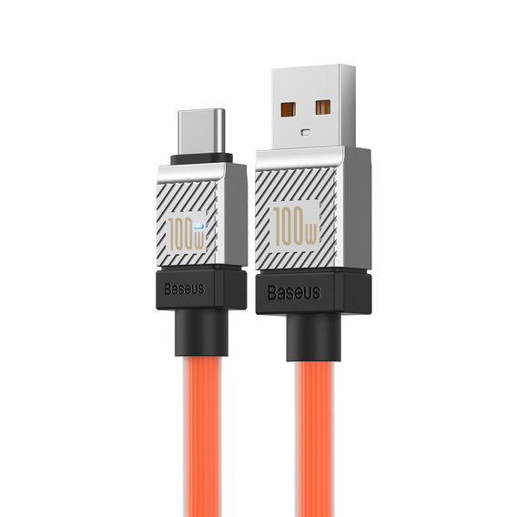 Baseus CoolPlay kabel USB-A USB-C 1 m 100 W - Pomarańczowy