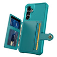 Etui do Samsung Galaxy S23 FE, Card Holder Kickstand, zielone