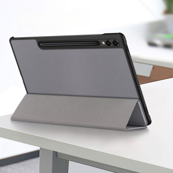 Etui do Samsung Galaxy Tab S9 FE+ Plus, Smartcase z miejscem na rysik, szare