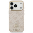 Etui GUESS 4G Strass Logo z paskiem, MagSafe do iPhone 17 Pro