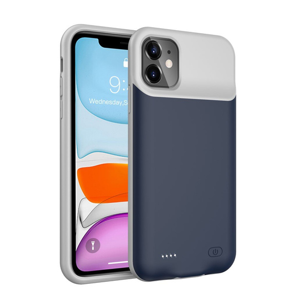 Etui z Baterią 6500mAh do iPhone 11, Niebieskie