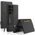 Etui GKK do Samsung Galaxy S25 Ultra z klapką, kieszenią i podstawką – czarne