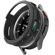 Zestaw Etui Spigen do Samsung Galaxy Watch 6 Classic 47mm, Liquid Air, Czarne + Szkło 2x Hartowane