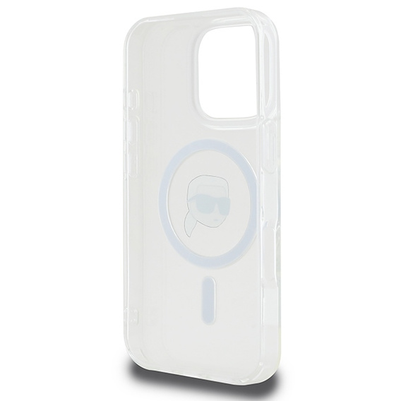 Etui Karl Lagerfeld IML Metal Karl Head MagSafe do iPhone 16 Pro Max