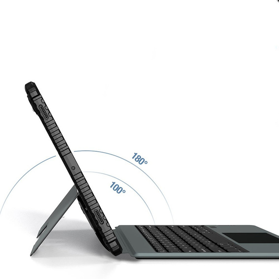 Etui z klawiaturą do Galaxy Tab S9+, NILLKIN Bumper Pen Slot, czarne