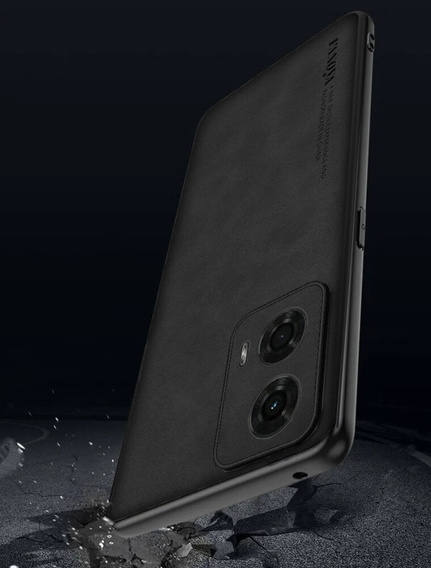 Etui do Motorola Moto G24 / G24 Power / G04, ERBORD Business, z blaszką do uchwytów samochodowych, czarne