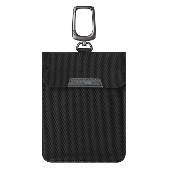 Spigen Etui pionowe Klatka Faradaya na kluczyk, kartę płatniczą, Black