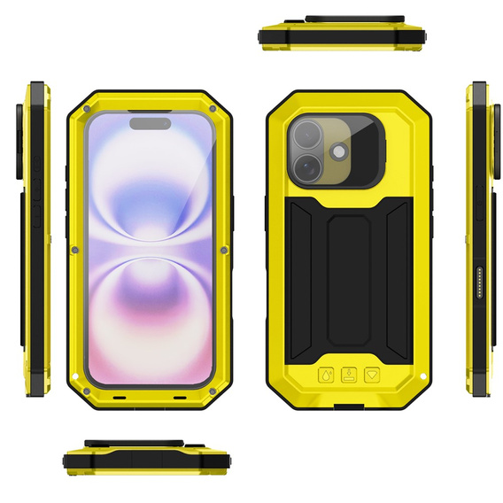 Etui pancerne  R-JUST z osłoną ekranu i podstawką do iPhone 17