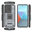 Etui KickStand Camera Lens do Xiaomi Redmi Note 13 Pro 5G, szare