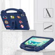 Etui do Samsung Tab A8 X200 / X205, Cute Patterns, z podstawką, Granatowe