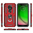 Etui pancerne do Motorola Moto G7 Power, Nox Case Ring, czerwone