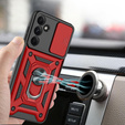 Etui pancerne do Samsung Galaxy A26, CamShield Slide, czerwone + Szkło Hartowane 9H