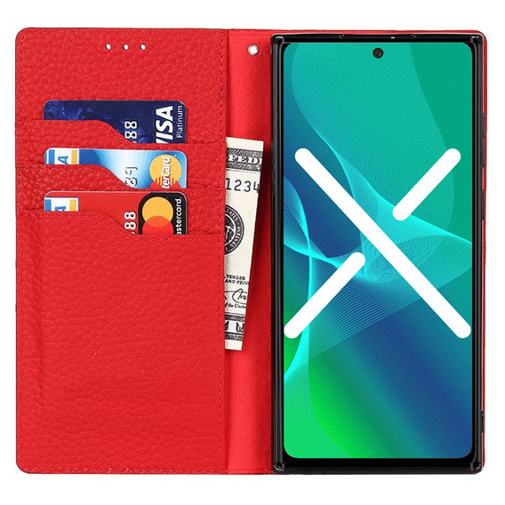 Skórzane etui do Samsung Galaxy S22, ERBORD Grain Leather, czarne