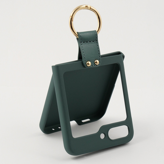 Etui GKK Ring Holder do Samsung Galaxy Z Flip5 5G, zielone