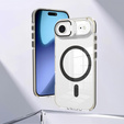 Etui do iPhone 17 Air, do MagSafe, z podstawką, transparentne z czarnymi wstawkami
