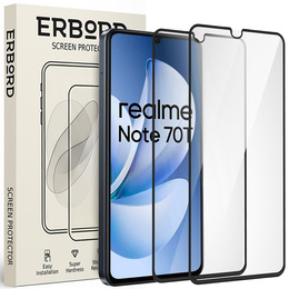 2x Szkło Hartowane ERBORD 3D do Realme Note 70T 4G – ochrona całego ekranu