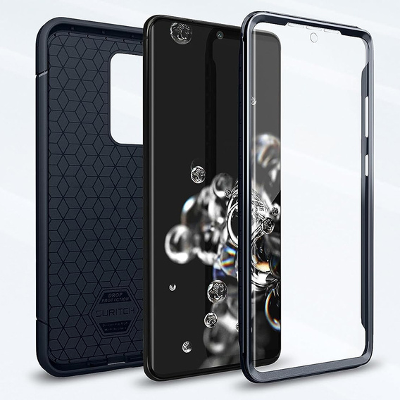 Etui do Samsung Galaxy S20 Ultra, Suritch Basic (Two Frames), granatowe