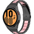 Pasek Bransoleta do Samsung Galaxy Watch 4/5/6 40/42/43/44/45/46/47mm, Czarna / Różowa
