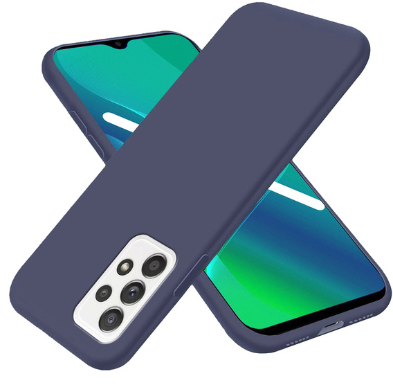 Etui cienkie do Samsung Galaxy A72 5G / A72 4G, Slim, granatowe
