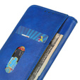 Etui z klapką do Oppo Reno8 T, Split Leather, niebieskie