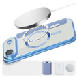 Etui z klapką do iPhone Air, RFID Wallet MagSafe z ochroną aparatu, niebieskie
