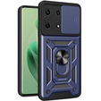 Etui pancerne do Infinix Zero 30 5G, CamShield Slide, niebieskie
