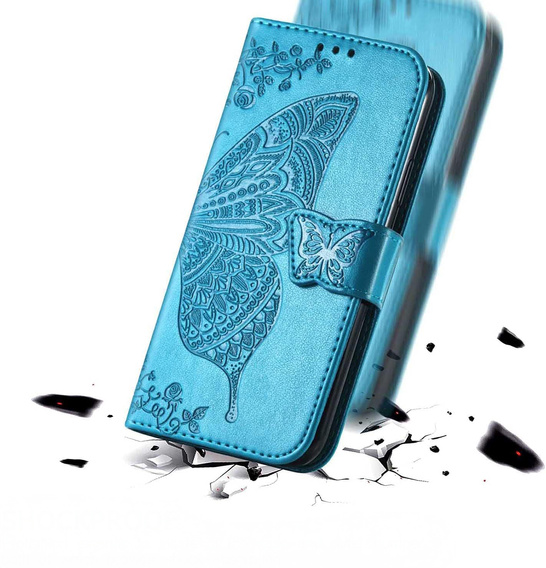 Etui z klapką do Motorola Edge 60 / 60 Fusion, Butterfly, niebieskie