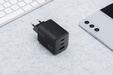 Ładowarka sieciowa Blue Star 4A QC4.0 65W GaN 2x USB-C 1x USB-A, Czarna