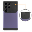 Pancerne etui do MagSafe na Galaxy S24 Ultra, ERBORD MagProtect Cam Slider, fioletowe