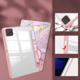 Etui Smartcase Hybrid do Xiaomi Pad 7 / 7 Pro, z miejscem na rysik – różowe Marble