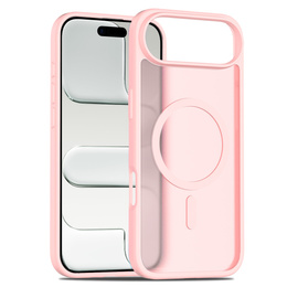 Etui Matt Case do iPhone 17 Air, do MagSafe, półprzezroczyste różowe