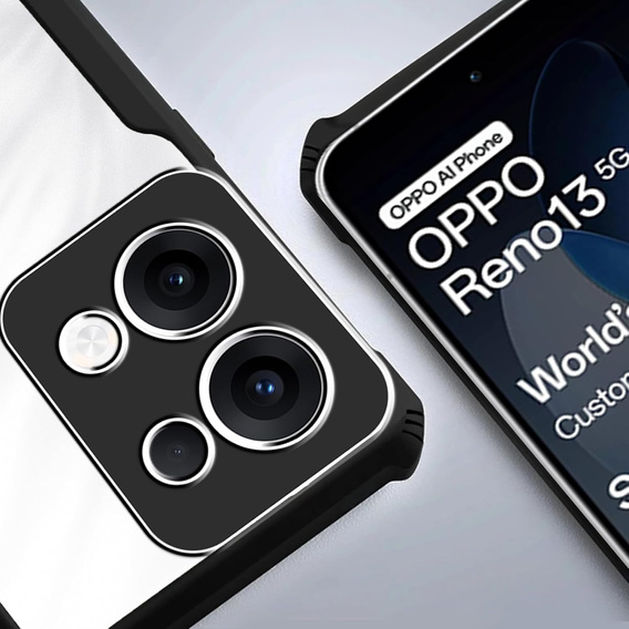 Etui do Oppo Reno 13, AntiDrop Hybrid, czarne