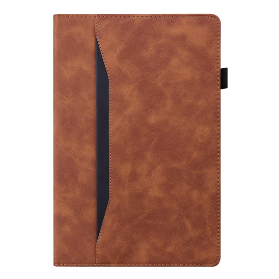 Etui do Samsung Galaxy Tab A8 10.5 SM-X200 SM-X205, Classic, z miejscem na rysik, brązowe