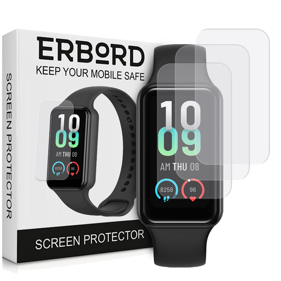 3x Folia Hydrożelowa ERBORD do Amazfit Band 7