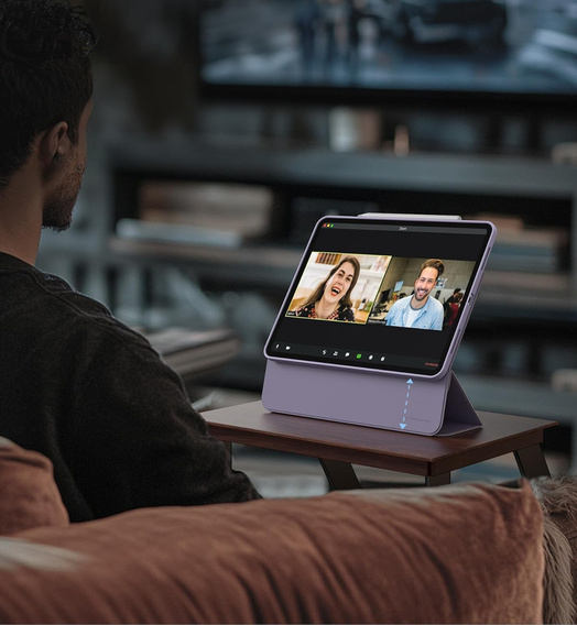 Dexnor – magnetyczne etui z podstawką do iPad Pro 13" 2024 (7. generacji) - fioletowe