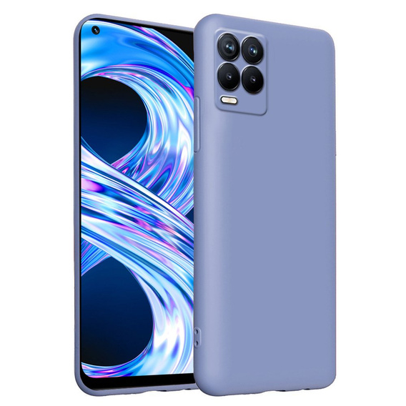 Etui do Realme 8 / 8 Pro, Silicone Lite, lawendowe