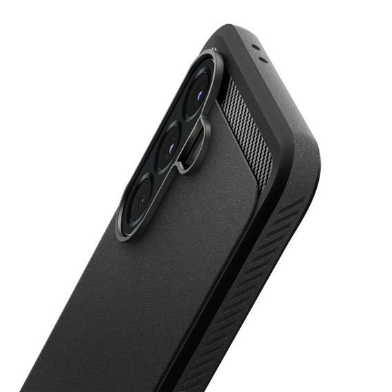 Etui Spigen do Samsung Galaxy A56 5G, Rugged Armor, czarne + Szkło Hartowane 9H