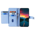 Etui z klapką do Realme 14 Pro+ 5G, Wallet Zipper Pocket, niebieskie