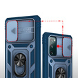 Etui pancerne do Samsung Galaxy S20 FE, CamShield Slide, niebieskie