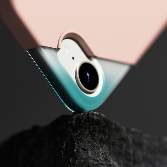 Etui Ringke do iPhone 16E, Silicone MagSafe, Różowe + Szkło Hartowane 9H