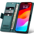 ERBORD Glossy Litchi – etui portfelowe z klapką do iPhone 17 Pro Max