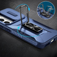 Etui do Samsung Galaxy S24, Slide Lens Lid, Niebieskie