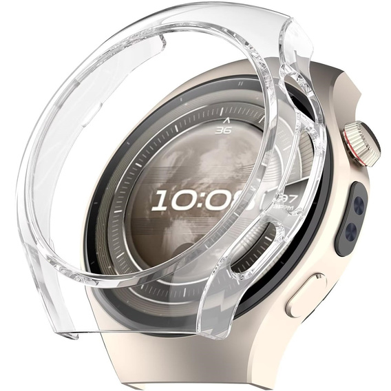 Etui ochronne do Huawei Watch 5 46mm– cienka obudowa z trwałego tworzywa - przezroczysta